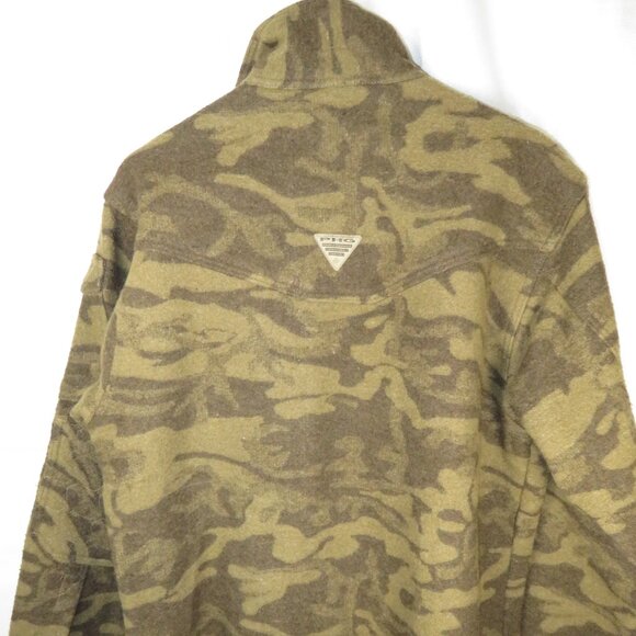 Columbia PHG Gallatin Range Wool Blend Camo Hunting Coat Jacket Men's M Medium - Picture 12 of 16